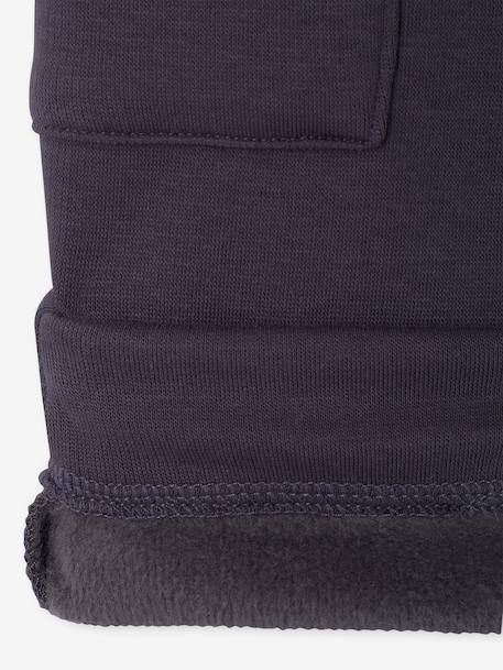 Pantalon bébé garçon doublé polaire anthracite+olive 4 - vertbaudet enfant 