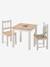 Ensemble table + 2 chaises en bois lot blanc 2 - vertbaudet enfant 