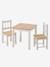 Ensemble table + 2 chaises en bois lot blanc 3 - vertbaudet enfant 