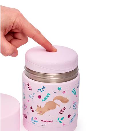 Thermos 600ml Beige+Rose 8 - vertbaudet enfant 