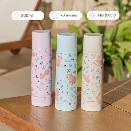 Thermos pour bébés thermy  500ml Bleu+Jaune+Rose 5 - vertbaudet enfant 