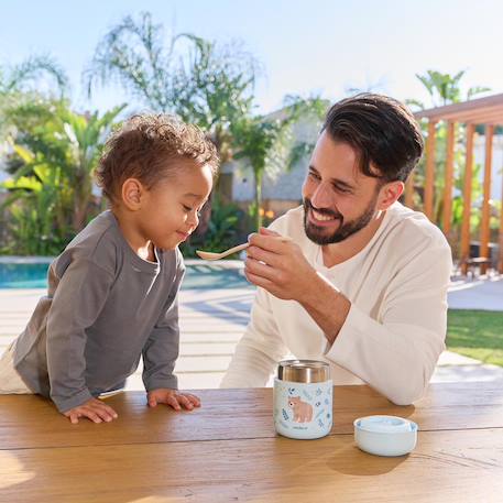 Thermos pour bouillies mini Bleu clair+Rose 6 - vertbaudet enfant 