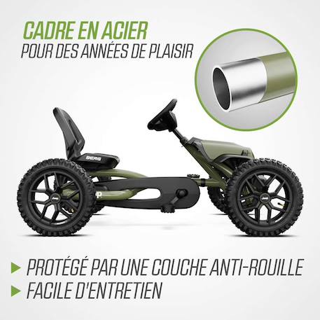 Kart à pédales enfants 3ans+,  Jeep Wrangler Green/black 5 - vertbaudet enfant 