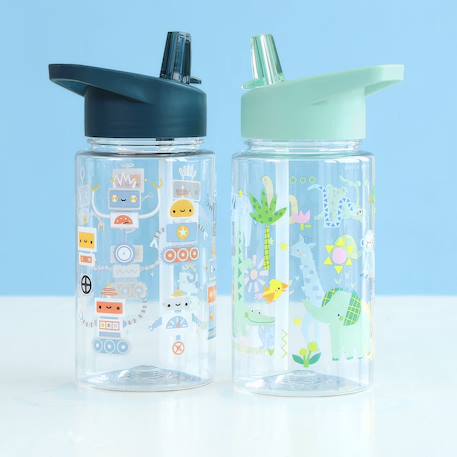 Gourde enfant ergonomique 450 ml Beige+Bleu+Bleu marine+Gris+Jaune+Kaki+Noir+Parme+Rose+Vert de gris+Vert menthe 59 - vertbaudet enfant 