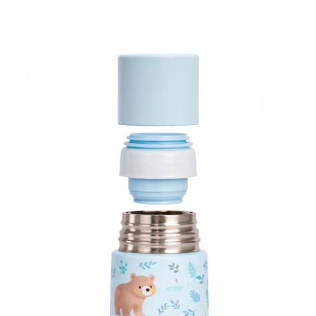 Thermos pour bébés thermy  500ml Bleu+Jaune+Rose 2 - vertbaudet enfant 