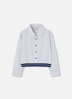 Chemise popeline fille rayures  - vertbaudet enfant