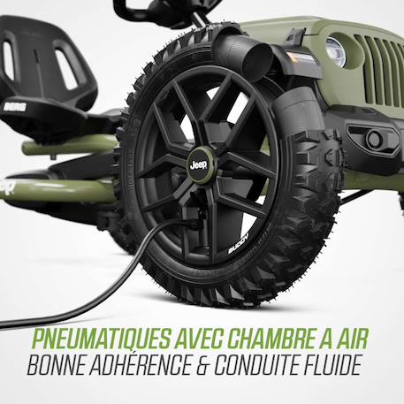 Kart à pédales enfants 3ans+,  Jeep Wrangler Green/black 2 - vertbaudet enfant 