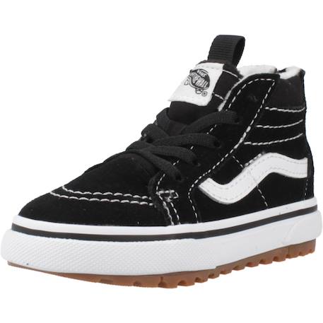 Baskets enfant garçon en cuir Noir 4 - vertbaudet enfant 