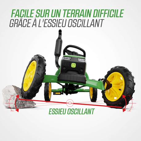 Kart à pédales enfants 3ans+ - John Deere Green/yellow 3 - vertbaudet enfant 