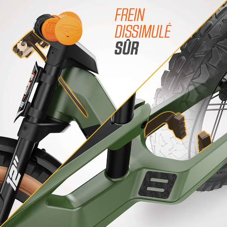 Draisienne pour enfants, 2,5+ ans, 12 pouces, biky trail vert Dark green 2 - vertbaudet enfant 