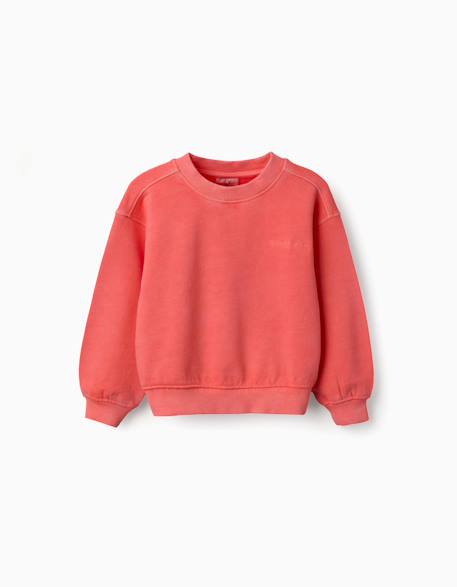 Bébé-Pull, gilet, sweat-Sweat en coton avec épaules tombantes