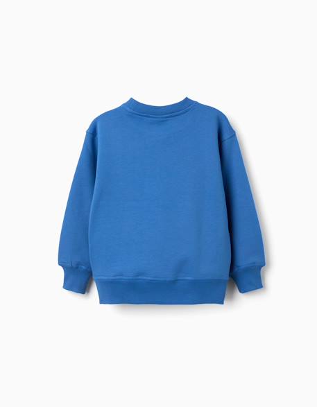 Sweat en coton peigné avec imprimé lenticulaire spider-man Bleu 2 - vertbaudet enfant 