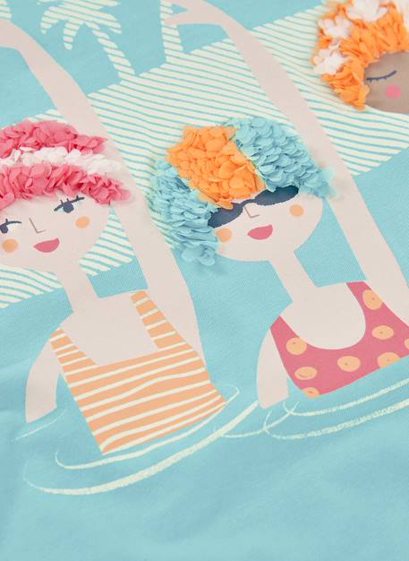 T-shirt pour fille Vert 4 - vertbaudet enfant 