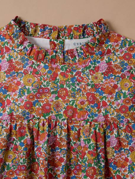 Blouse en tissu liberty fille Liberty annie and may rouge 2 - vertbaudet enfant 