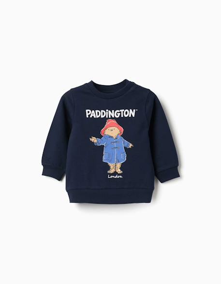Bébé-Pull, gilet, sweat-Sweat en coton avec imprimé paddington