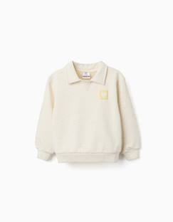 -Sweat en coton avec imprimé cœur en relief