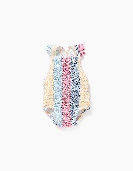 Maillot de bain à rayures avec volants you&me Rouge 1 - vertbaudet enfant 