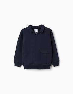 -Sweat en coton avec grande poche