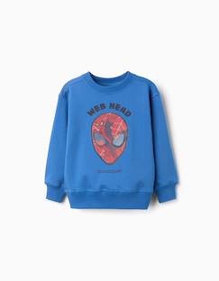 Sweat en coton peigné avec imprimé lenticulaire spider-man  - vertbaudet enfant