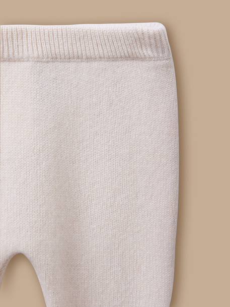 Legging bébé en cachemire Ecru 2 - vertbaudet enfant 