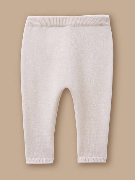 Legging bébé en cachemire Ecru 1 - vertbaudet enfant 