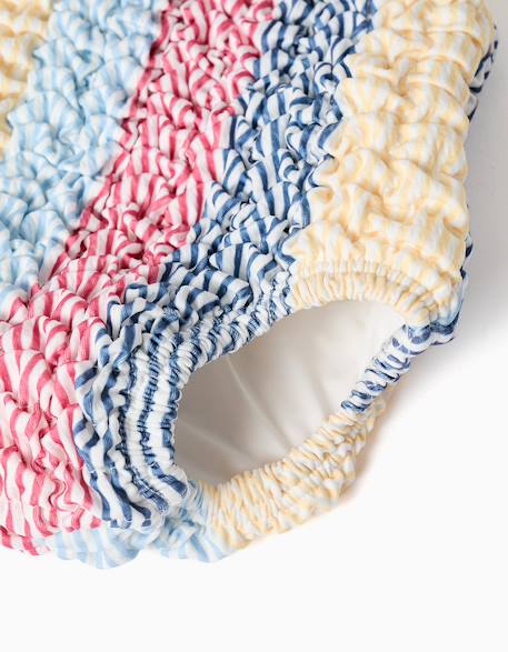 Maillot de bain à rayures avec volants you&me Rouge 4 - vertbaudet enfant 