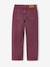 Pantalon mom fille brodé prune+rose poudré+vert de gris 2 - vertbaudet enfant 