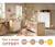 Chambre bébé trio: lit bébé 70x140 évolutif, commode à langer 3 tiroirs et armoire 2 portes décor bois chêne et blanc - access Blanc/marron 1 - vertbaudet enfant 