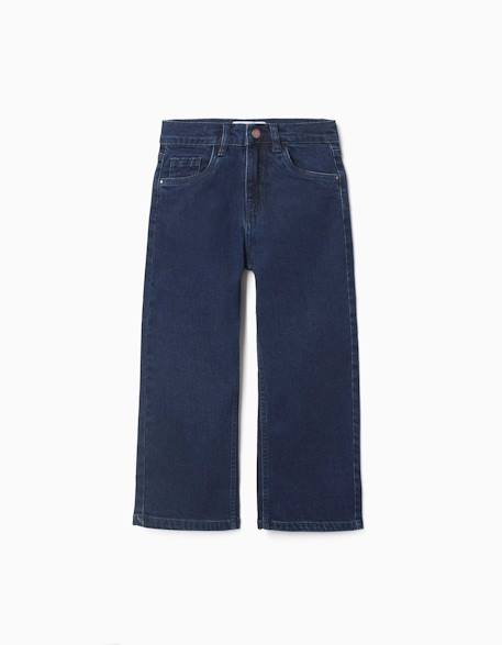 Fille-Jean-Pantalon en jean à coupe droite avec 5 poches