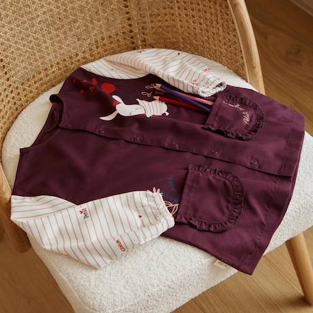 Tablier enfant aimée Bordeaux 5 - vertbaudet enfant 