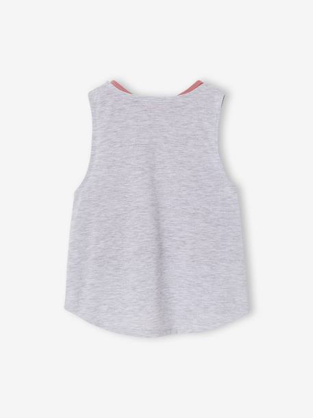 Débardeur 2 en 1 sport vieux rose 3 - vertbaudet enfant 