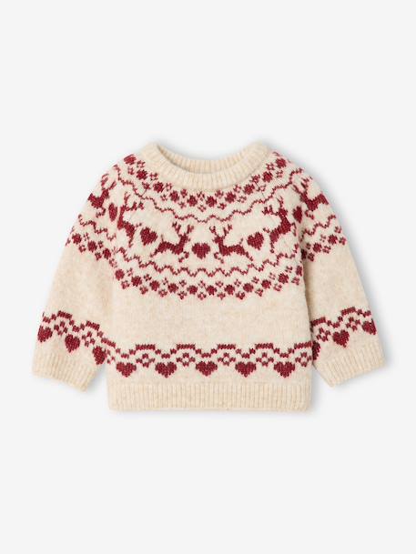 Pull bébé fille manches longues vanille 4 - vertbaudet enfant 