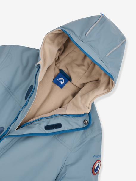 Parka d'hiver enfant TALVINEN HUSKY finkid, capuche amovible bleu 4 - vertbaudet enfant 