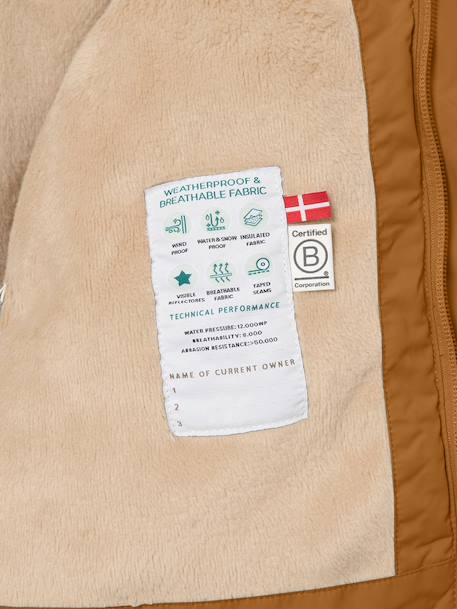 Veste d'hiver avec doublure polaire MATWALLY enfants MINI A TURE bleu foncé+bleu grisé+caramel+marine+prune+vert sauge+vieux rose+violet 14 - vertbaudet enfant 