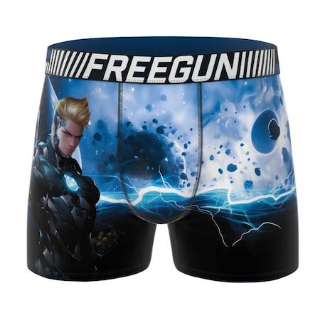 Lot de 3 boxers garçon junior collection heroes Bleu/noir/rouge/gris/rose 5 - vertbaudet enfant 