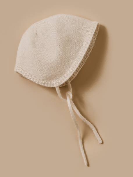 Bébé-Accessoires-Béguin en cachemire bébé