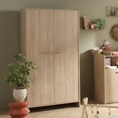 Armoire 2 portes décor bois hêtre - adele  - vertbaudet enfant