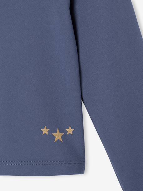 T-shirt manches longues technique fille bleu moyen 4 - vertbaudet enfant 