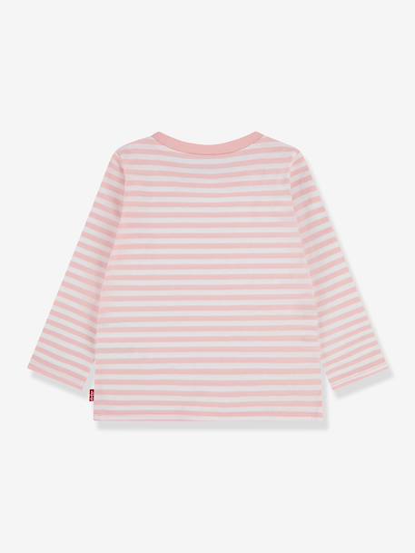T-shirt manches longues rayé rose 3 - vertbaudet enfant 