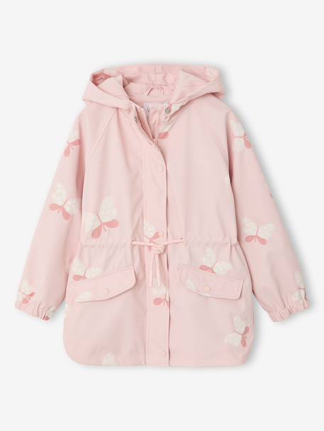Ciré fille à capuche motifs magiques bleu ciel+rose+rose pâle+sauge imprimé 17 - vertbaudet enfant 