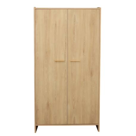 Armoire 2 portes décor bois hêtre - adele Marron 2 - vertbaudet enfant 