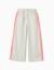 Pantalon en coton à rayures avec galon ric rac Beige clair 1 - vertbaudet enfant 