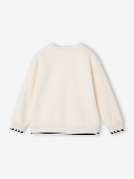 Sweat col rond garçon écru 2 - vertbaudet enfant 