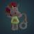 Doudou attache sucette jack mini ami de la nuit Blanc, rose, jaune+Orange, rouge, blanc+Rose, blanc 3 - vertbaudet enfant 
