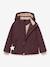 Veste d'hiver avec doublure polaire MATBRIDDINE fille MINI A TURE bleu foncé+rose poudré+vieux rose+violet 11 - vertbaudet enfant 