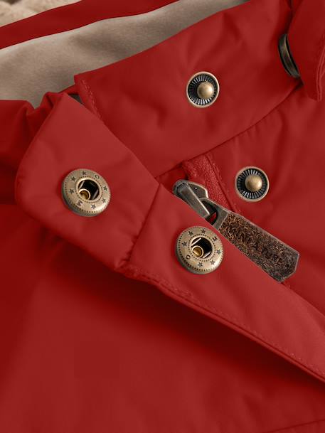 Veste d'hiver avec doublure polaire MATWANG enfants MINI A TURE bleu foncé+bordeaux+gris+gris ardoise+marine+marron+rouge+vert sauge+vieux rose 40 - vertbaudet enfant 