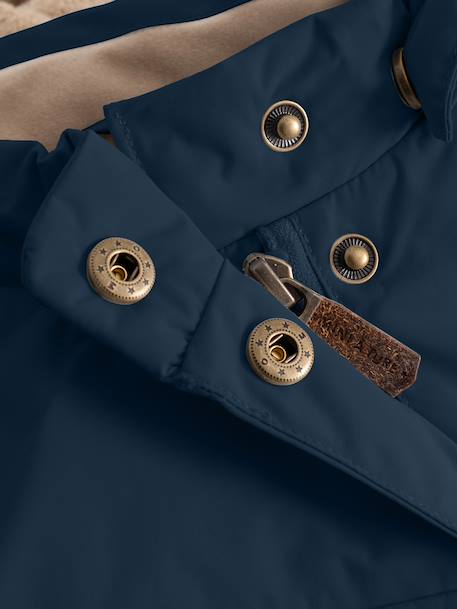 Veste d'hiver avec doublure polaire MATWANG enfants MINI A TURE bleu foncé+bordeaux+gris+gris ardoise+marine+marron+rouge+vert sauge+vieux rose 28 - vertbaudet enfant 
