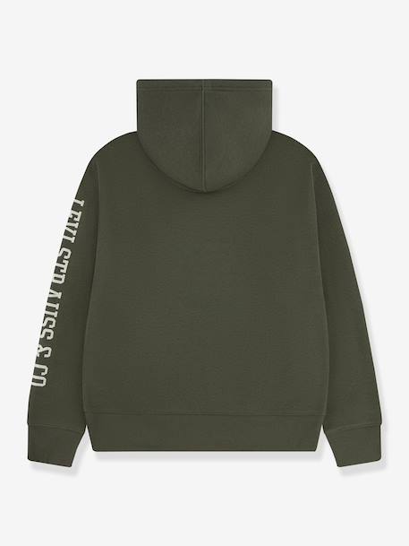 Sweat à capuche kaki 2 - vertbaudet enfant 