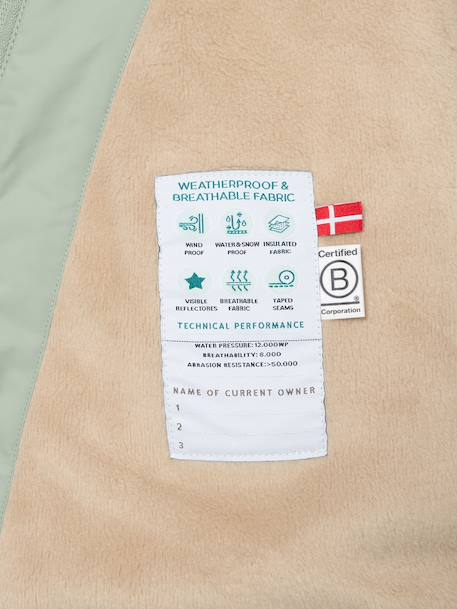 Veste d'hiver avec doublure polaire MATWANG enfants MINI A TURE bleu foncé+bordeaux+gris+gris ardoise+marine+marron+rouge+vert sauge+vieux rose 24 - vertbaudet enfant 