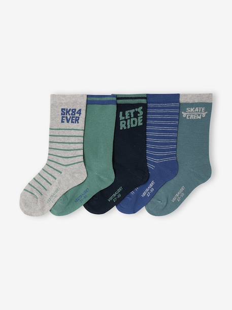 Garçon-Sous-vêtement-Chaussettes-Lot de 5 chaussettes garçon